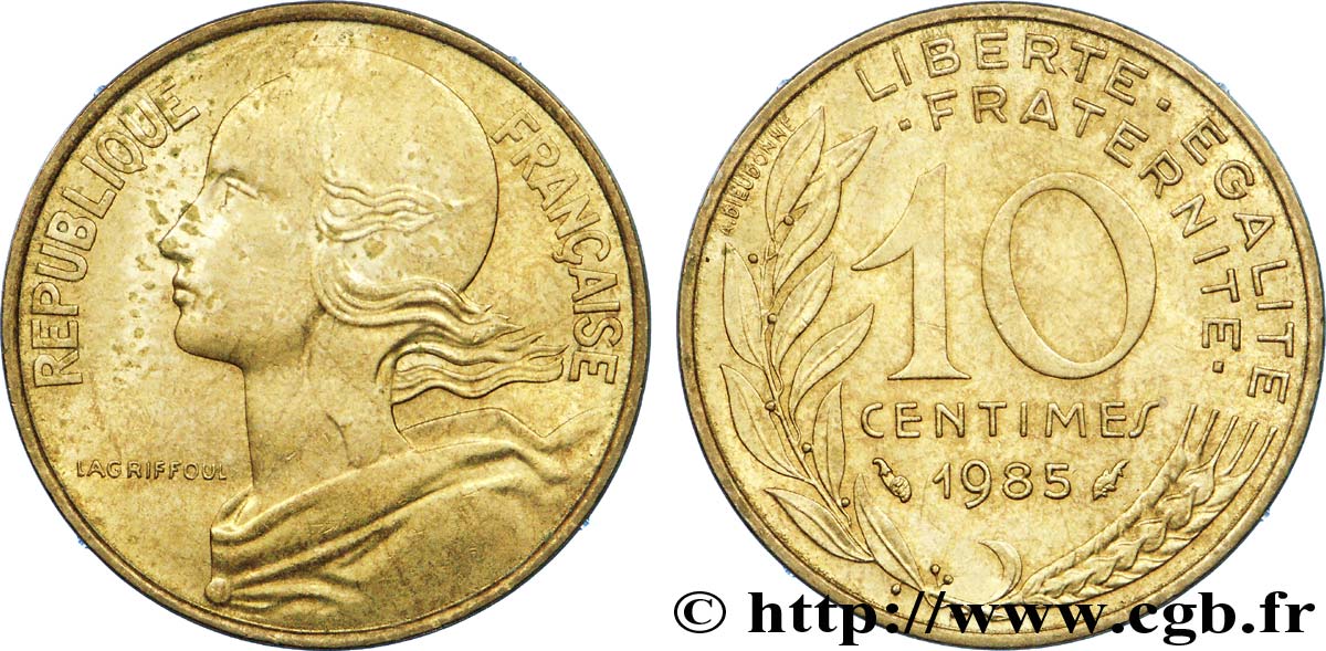 10 centimes Marianne 1985 Pessac F.144/25 AU 