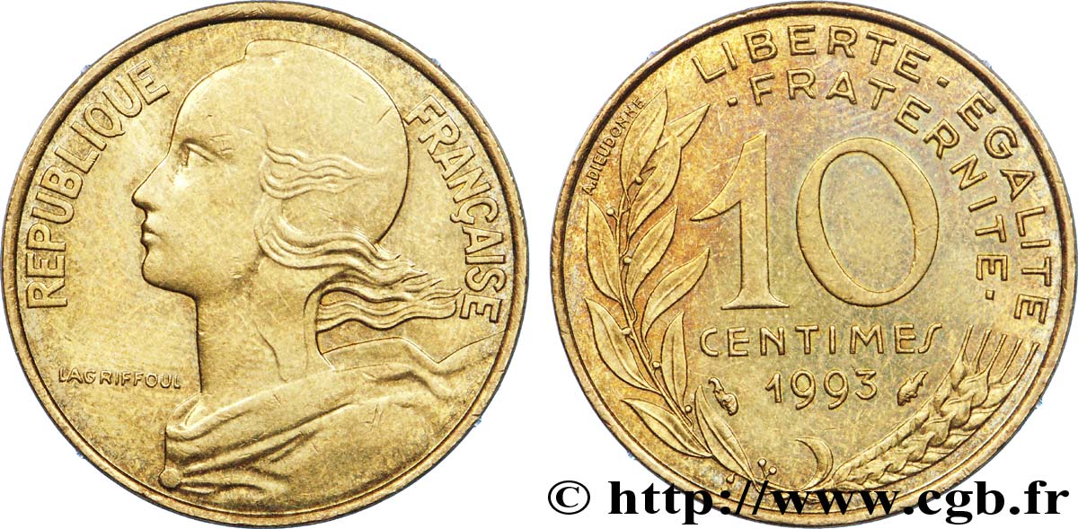 10 centimes Marianne 1993 Pessac F.144/35 VZ 