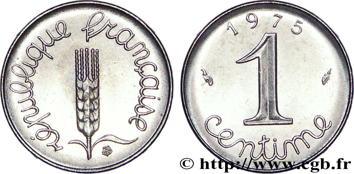1 centime Épi 1975 Pessac F.106/27 SPL 