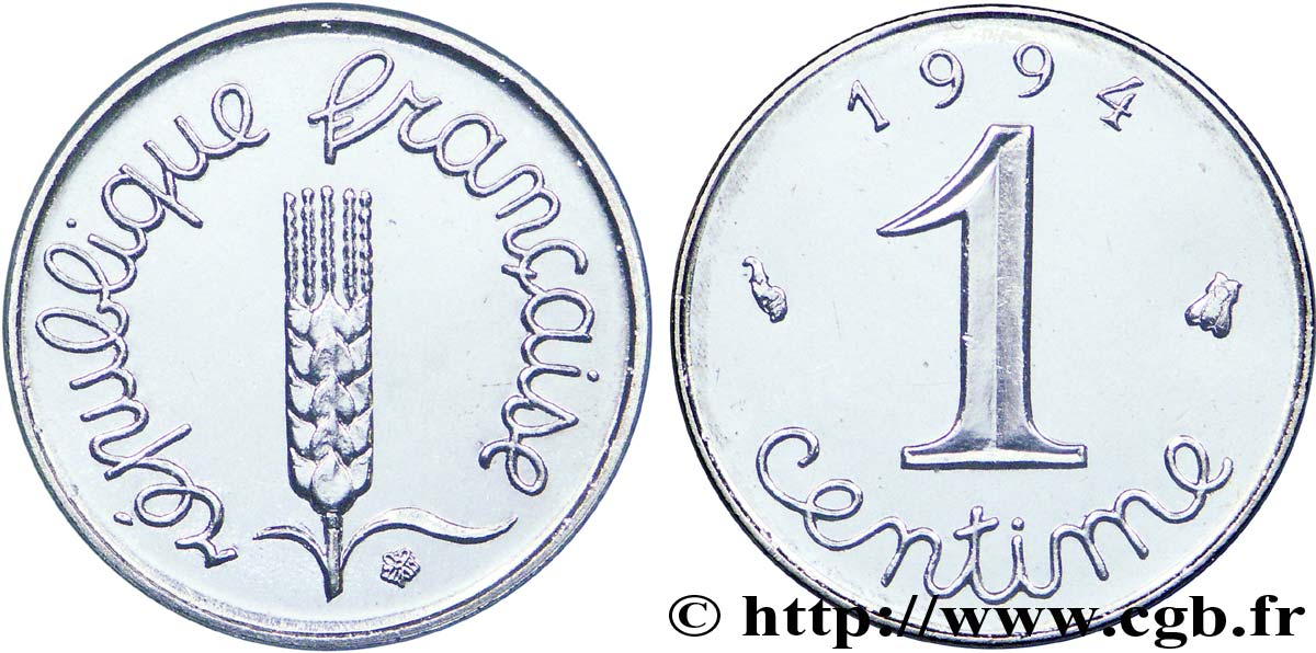 1 centime Épi, BU (Brillant Universel) 1994 Pessac F.106/54 ST 