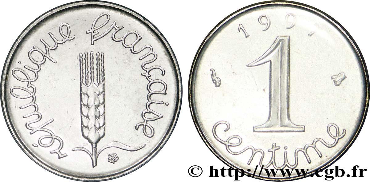 1 centime Épi, BU (Brillant Universel) 1997 Pessac F.106/57 ST 