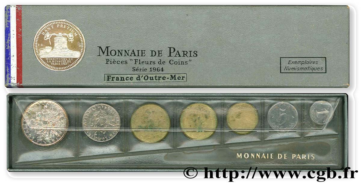 Boîte Fleur de Coins 1964  F.5000 1 ST 