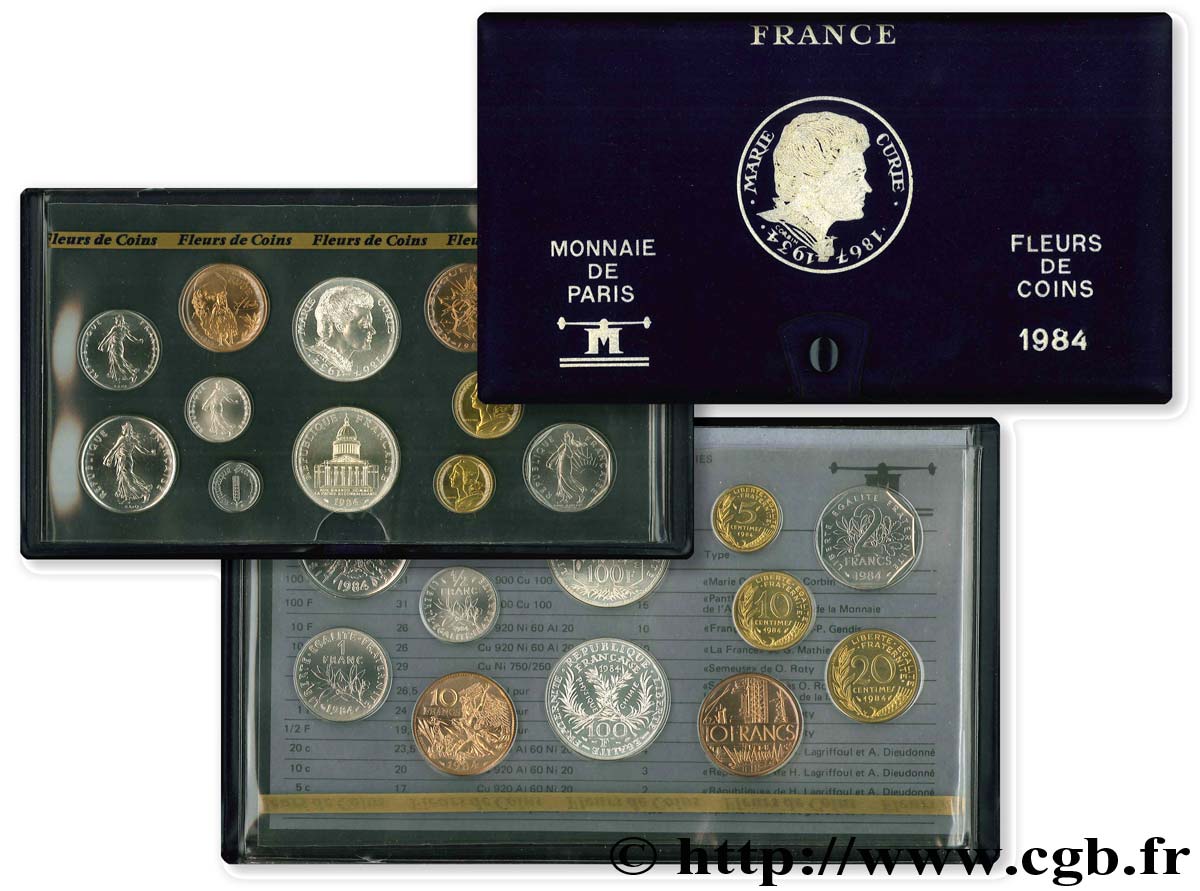 Boîte Fleur de Coins 1984  F.5000 41 MS 