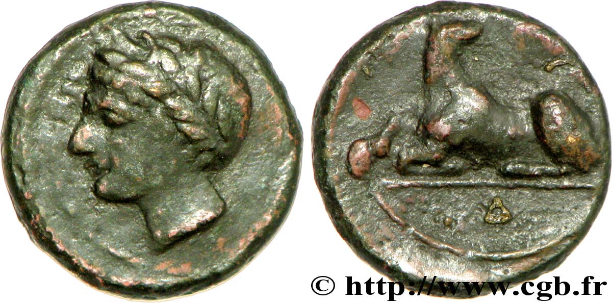 SICILY - SYRACUSE Bronze, (PBQ, Æ 12) XF