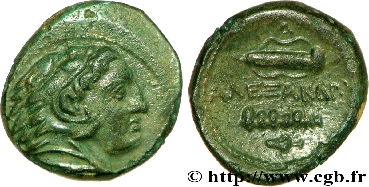 MACEDONIA - REINO DE MACEDONIA - ALEJANDRO III EL GRANDE Unité de bronze, (MB, Æ 20) EBC