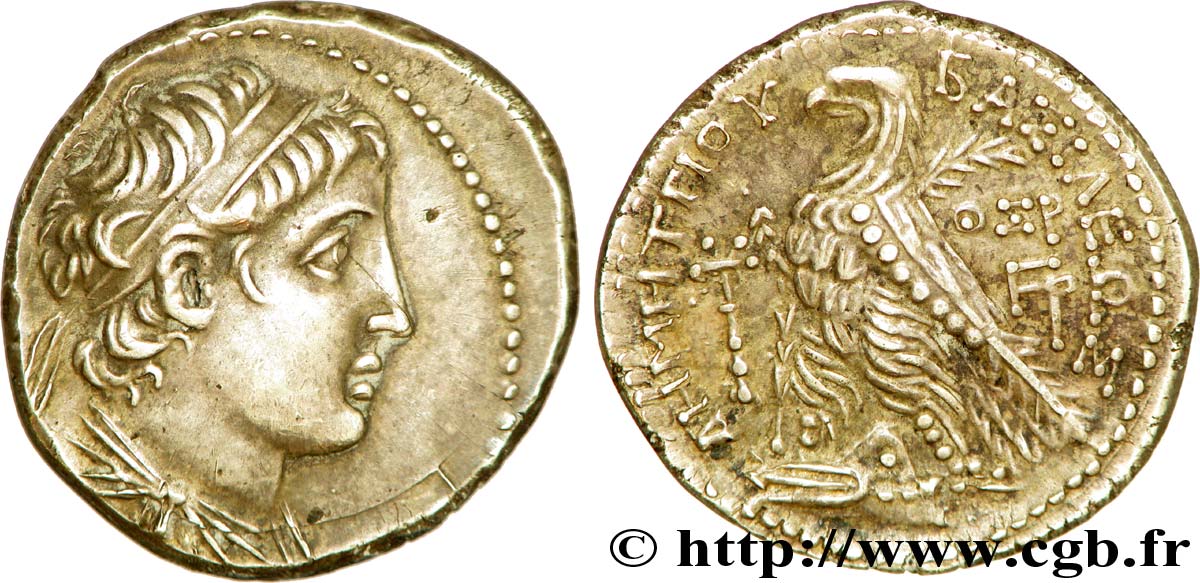 SYRIA - SELEUKID KINGDOM - DEMETRIUS II NIKATOR Tétradrachme AU