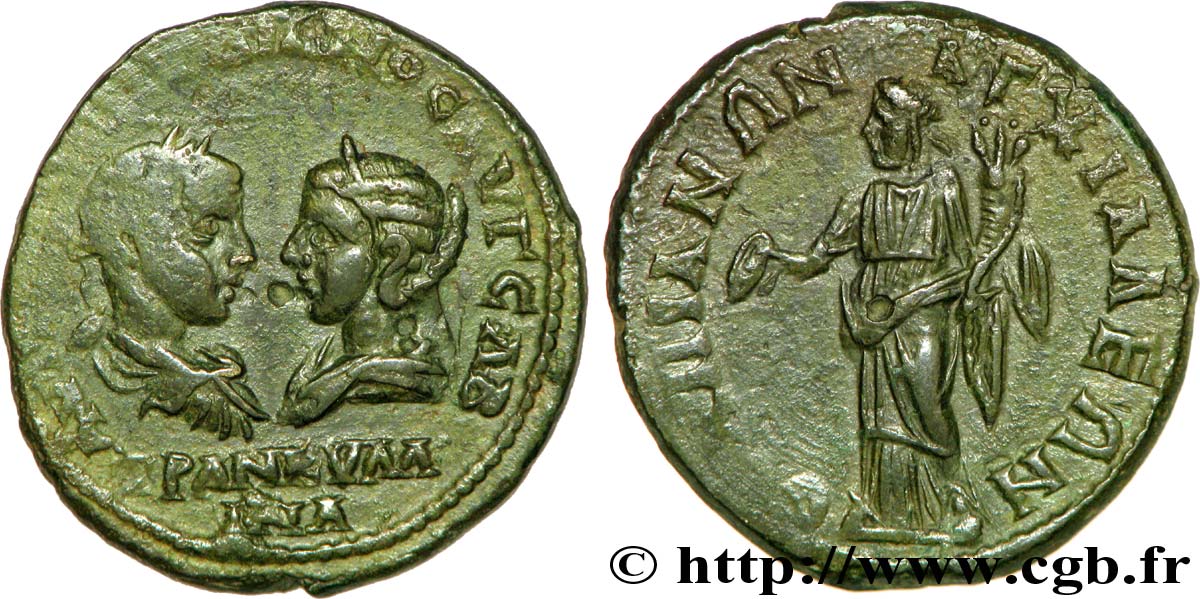 GORDIANO III e TRANQUILLINA Tetrassaria AU