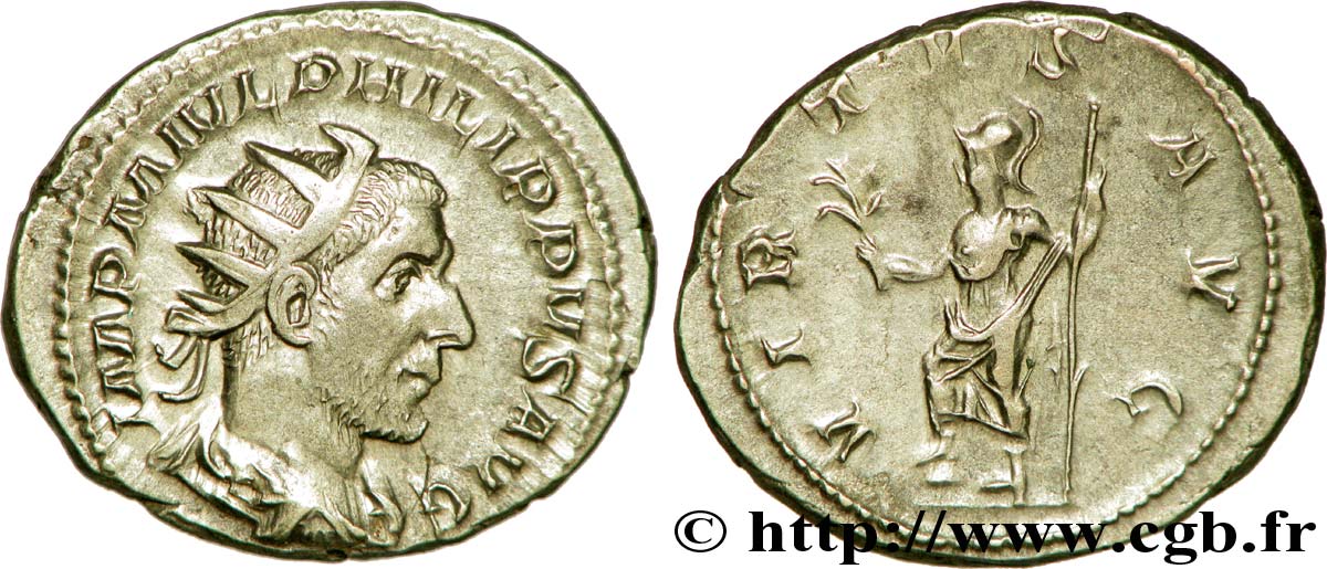 PHILIPPUS I. ARABS Antoninien de poids lourd VZ/fVZ