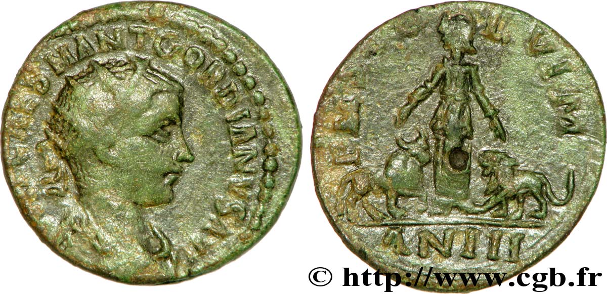 GORDIANO III Dupondius AU