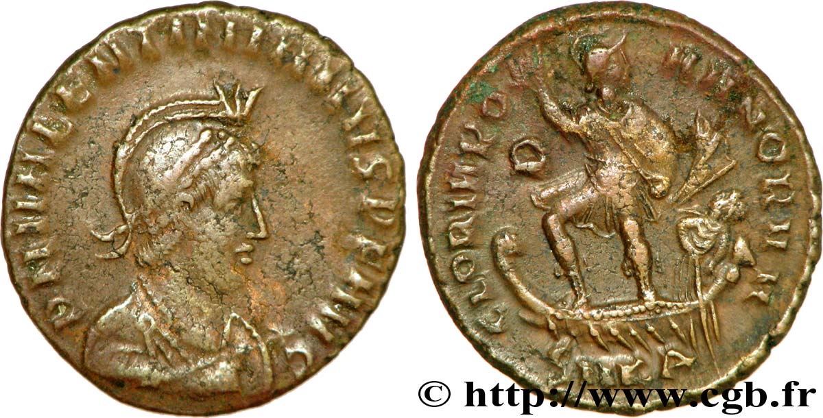 VALENTINIANUS II Maiorina pecunia, (MB, Æ 2) fVZ