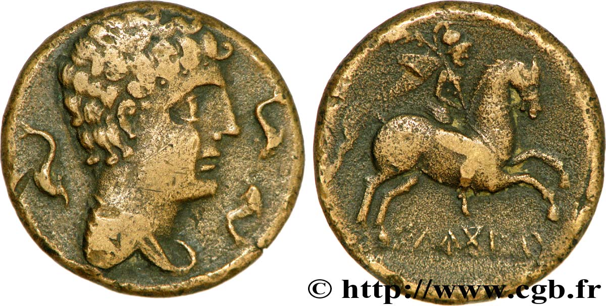 HISPANIA - ILTUKOITE (Provincia di Teruel - Velilla del Oliete) Unité de bronze au cavalier ou as AU