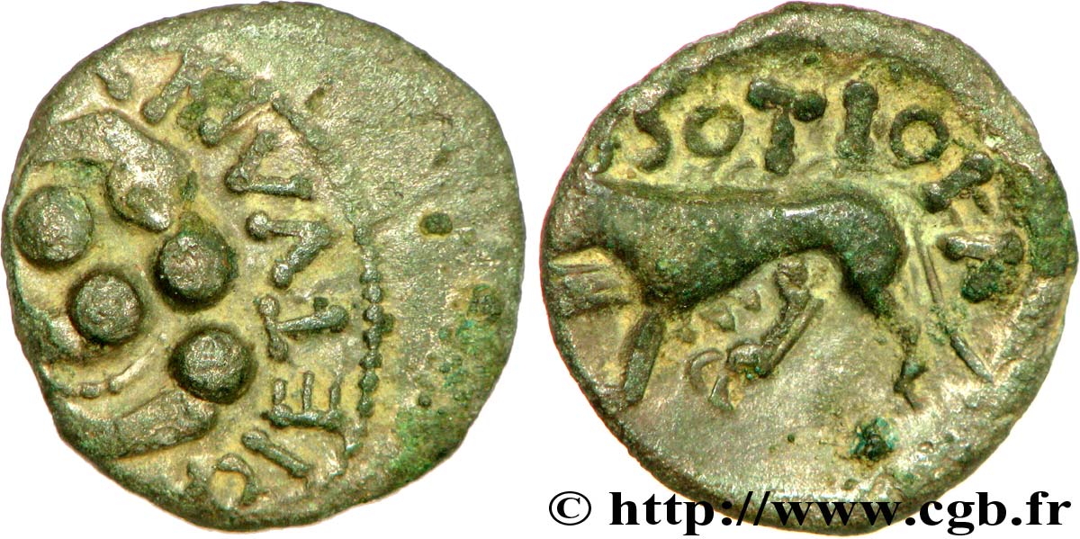 GALLIA - SOUTH WESTERN GAUL - SOTIATES (Area of Sos) Drachme au loup AU