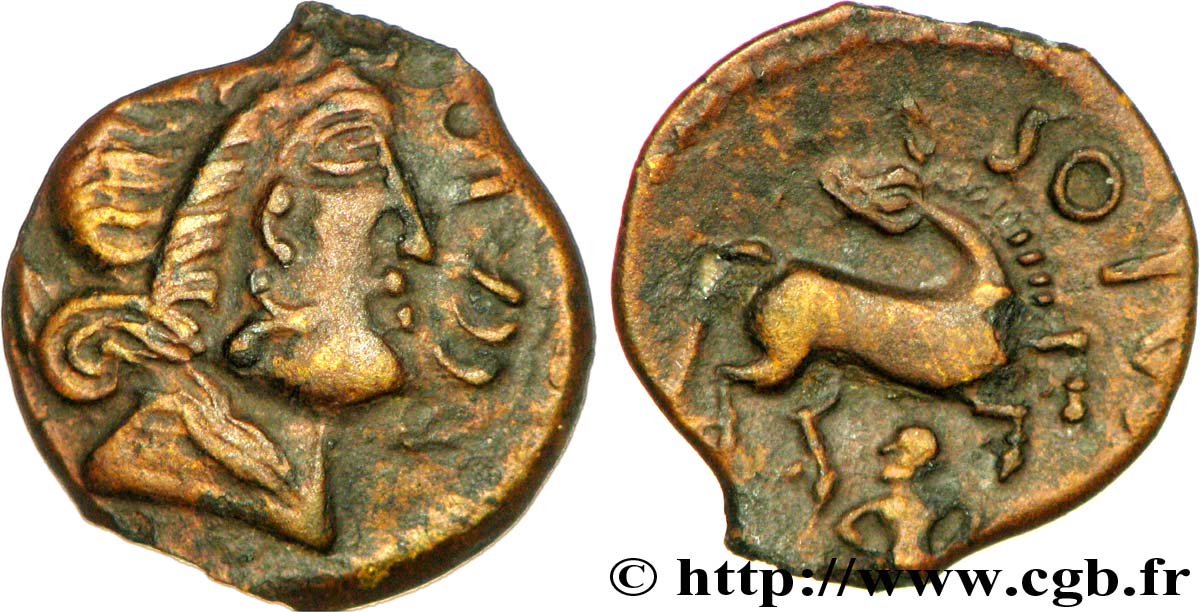 PARISII (Regione di Paris) Bronze ECCAIOS, au cheval retourné AU/AU