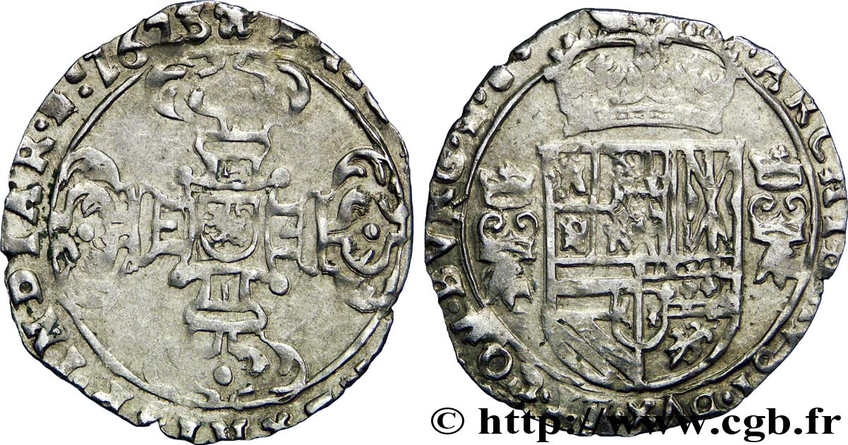 COUNTRY OF BURGUNDY - PHILIPPE IV OF SPAIN Seizième de patagon XF