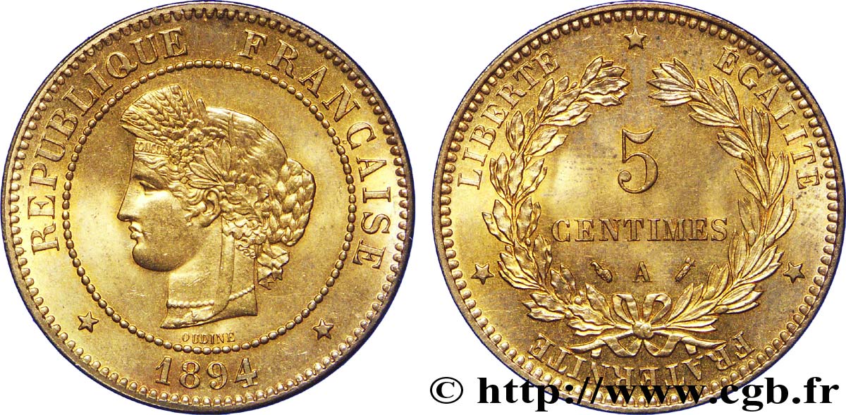 5 centimes Cérès 1894 Paris F.118/36 SC 