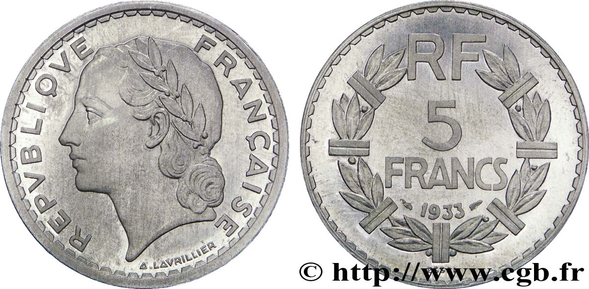 Concours de 5 francs, essai de Lavrillier en aluminium, poids lourd 1933 Paris G.-  SPL 