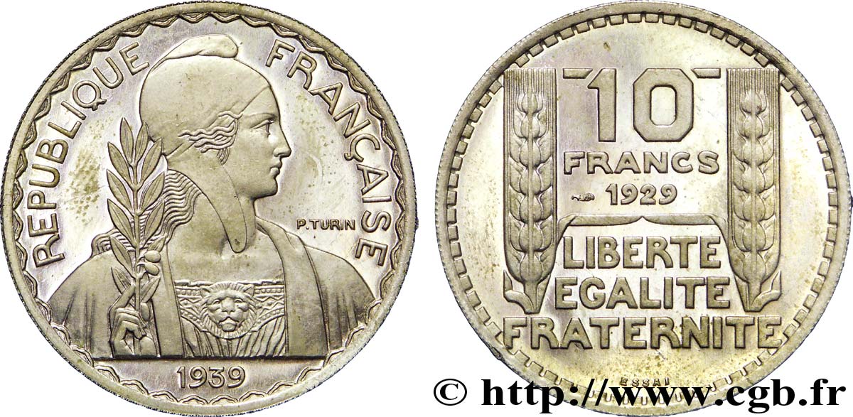 Préparation de la 20 francs Pétain, grand module, 30 mm, 12 g - Essai n.d. Paris Maz.2606 e MS 