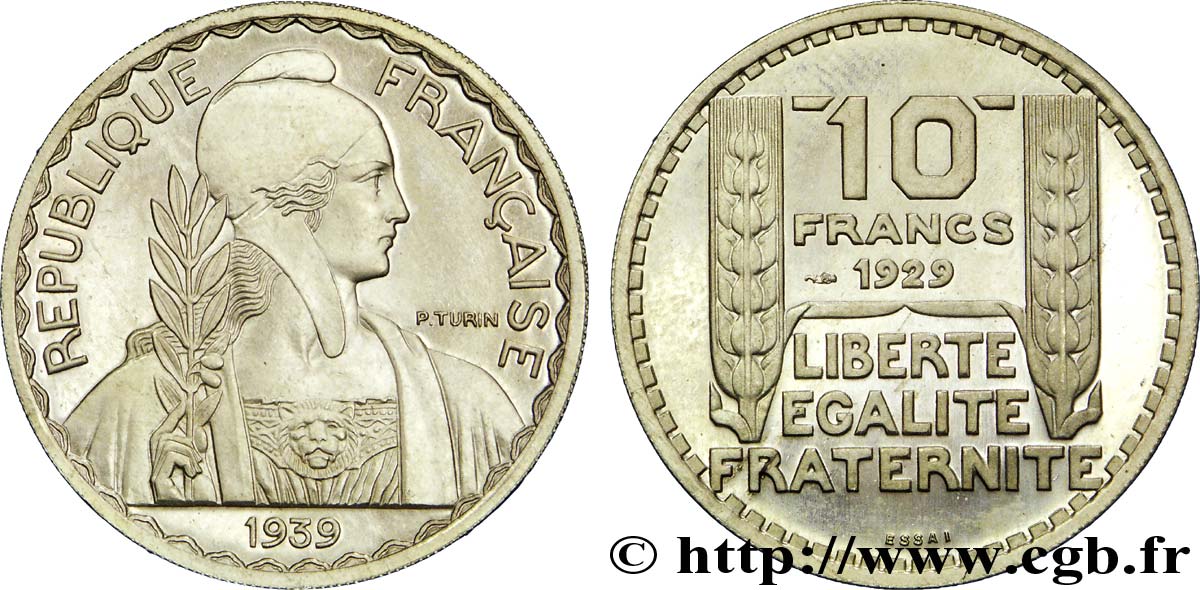 Préparation de la 20 francs Pétain, grand module, 30 mm, 10 g - Essai n.d. Paris Maz.2606 b MS 