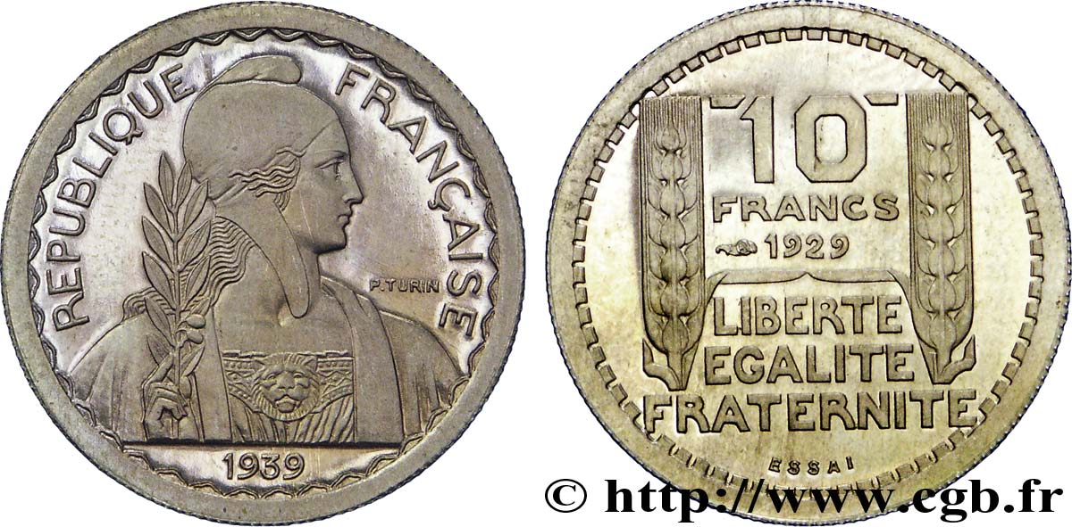 Préparation de la 5 francs Pétain, petit module, 21 mm, 3 g - Essai n.d. Paris Maz.2606 e MS 