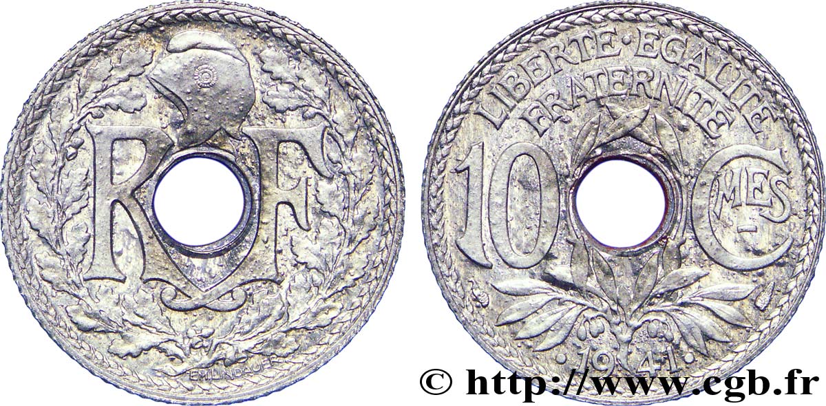 10 centimes Lindauer en zinc, Cmes souligné et millésime avec points (Essai de frappe ?) 1941 Paris F.140/2 SPL 