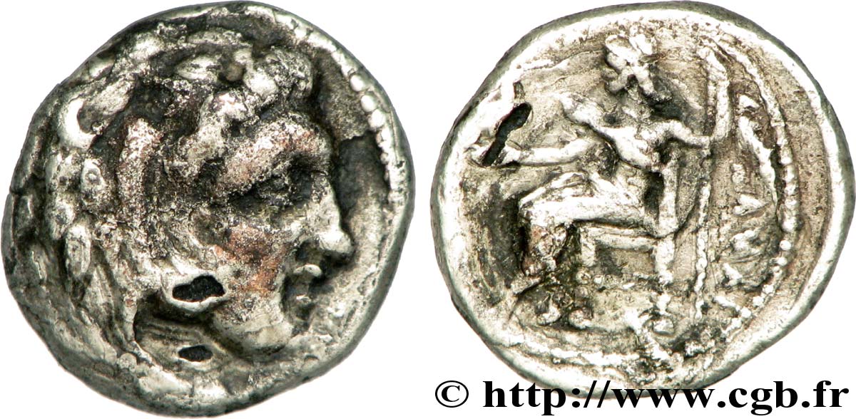 MACEDONIA - KINGDOM OF MACEDONIA - PHILIP III ARRHIDAEUS Hemidrachme XF/VF