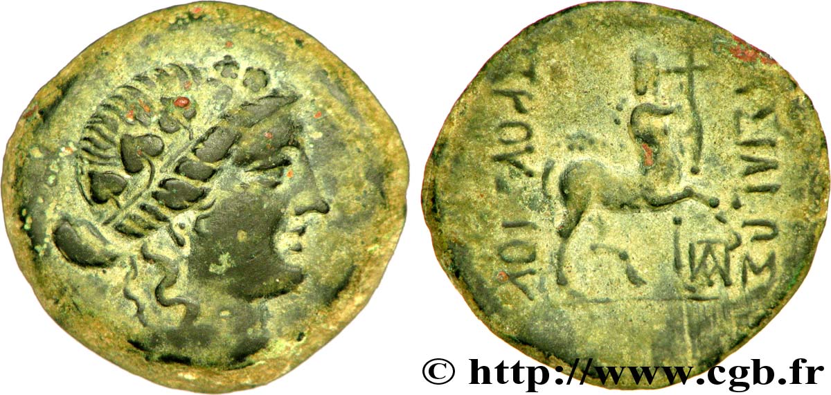 BITHYNIA - BITHYNIAN KINGDOM - PRUSIAS II Unité de bronze, (MB, Æ 21) AU/AU
