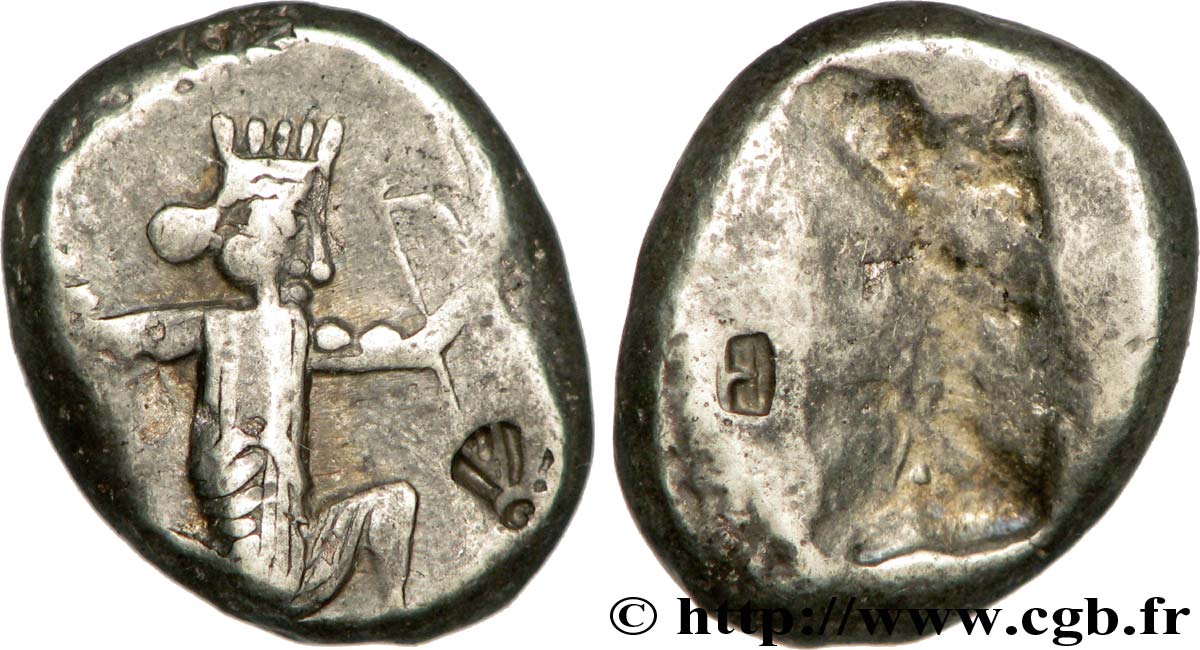 PERSIA - ACHAEMENID KINGDOM - ARTAXERXES II MNEMON Sicle d argent XF