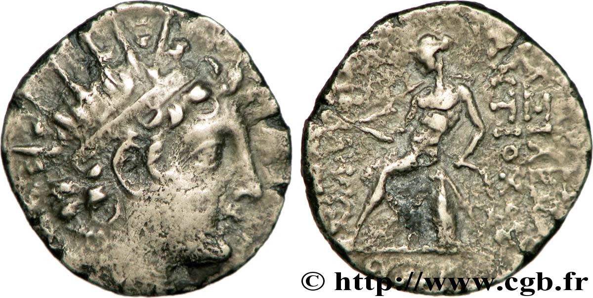 SYRIE - ROYAUME SÉLEUCIDE - ANTIOCHUS VI DIONYSOS Drachme TTB/TB+