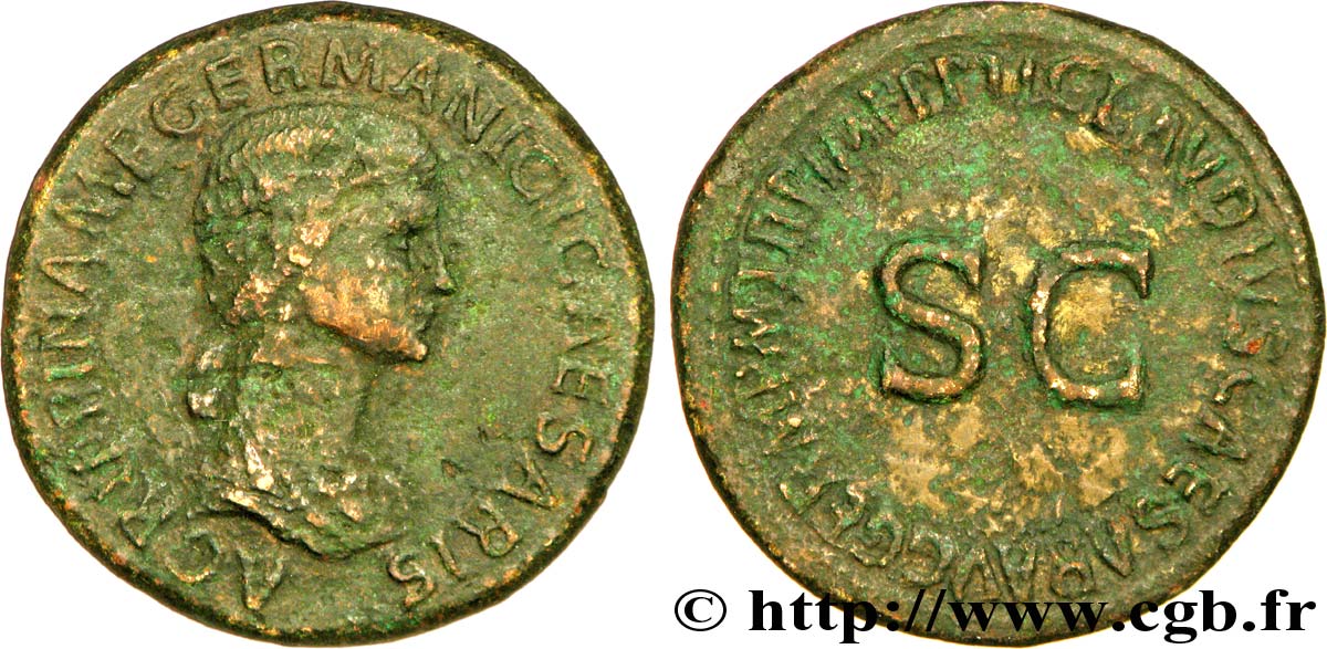 AGRIPPINA MADRE Sesterce, (GB, Æ 35) MBC