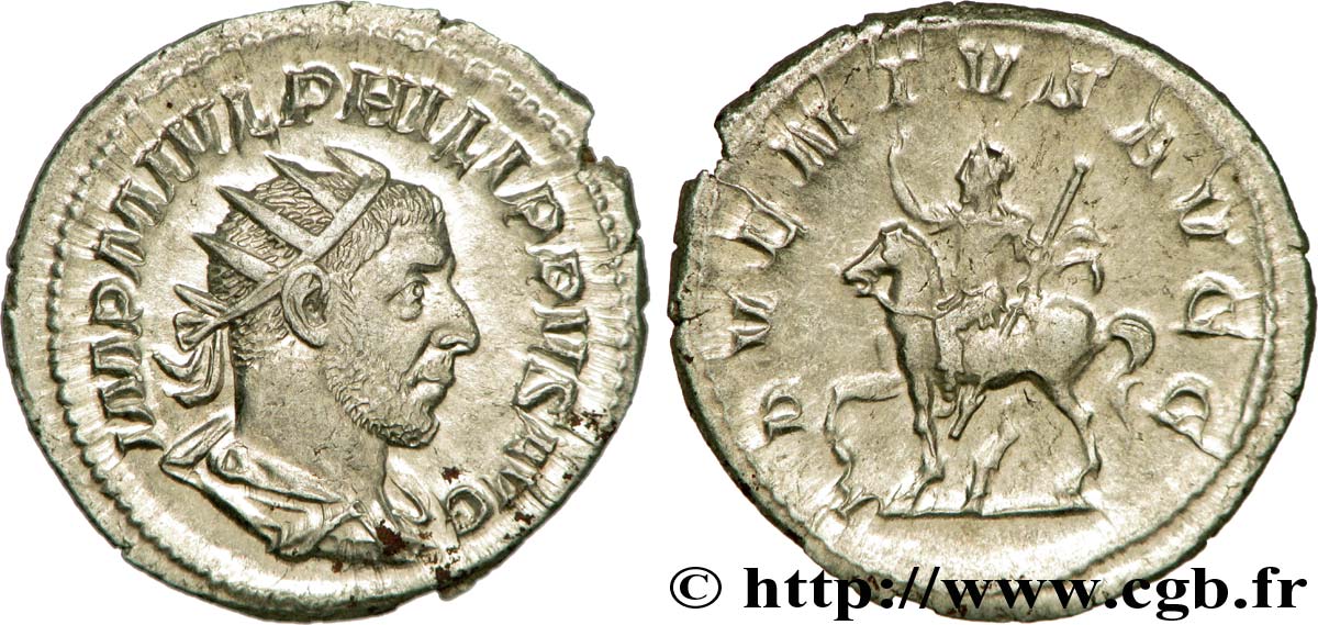 PHILIPPUS I. ARABS Antoninien ST/fST