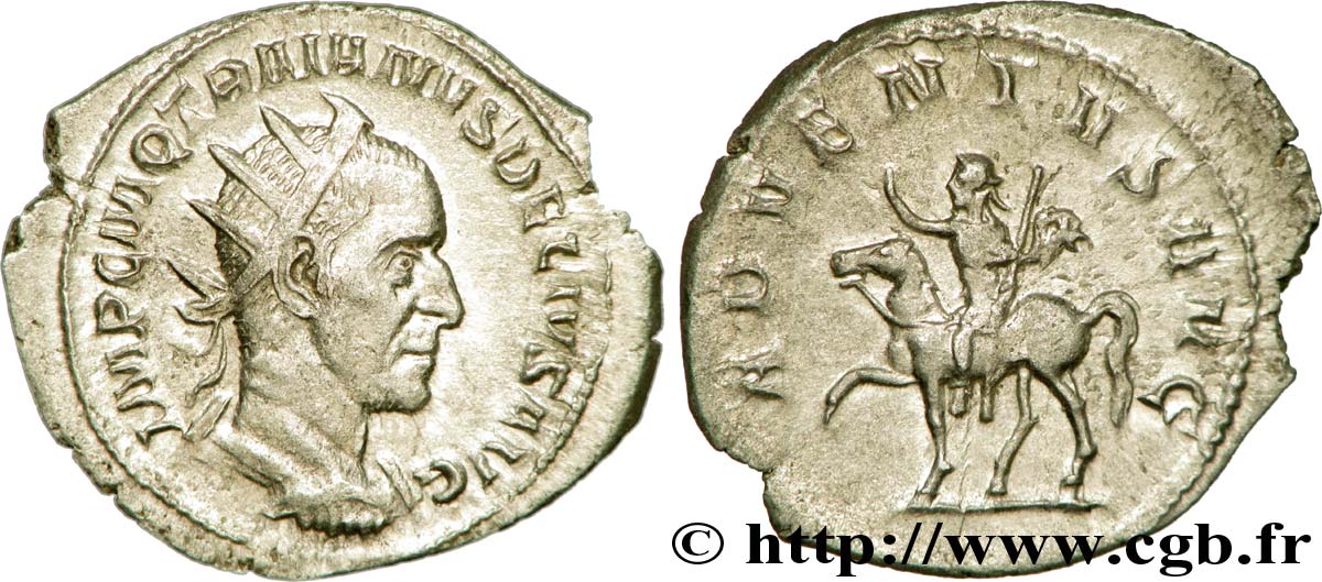 TRAIANO DECIO Antoninien MS/AU