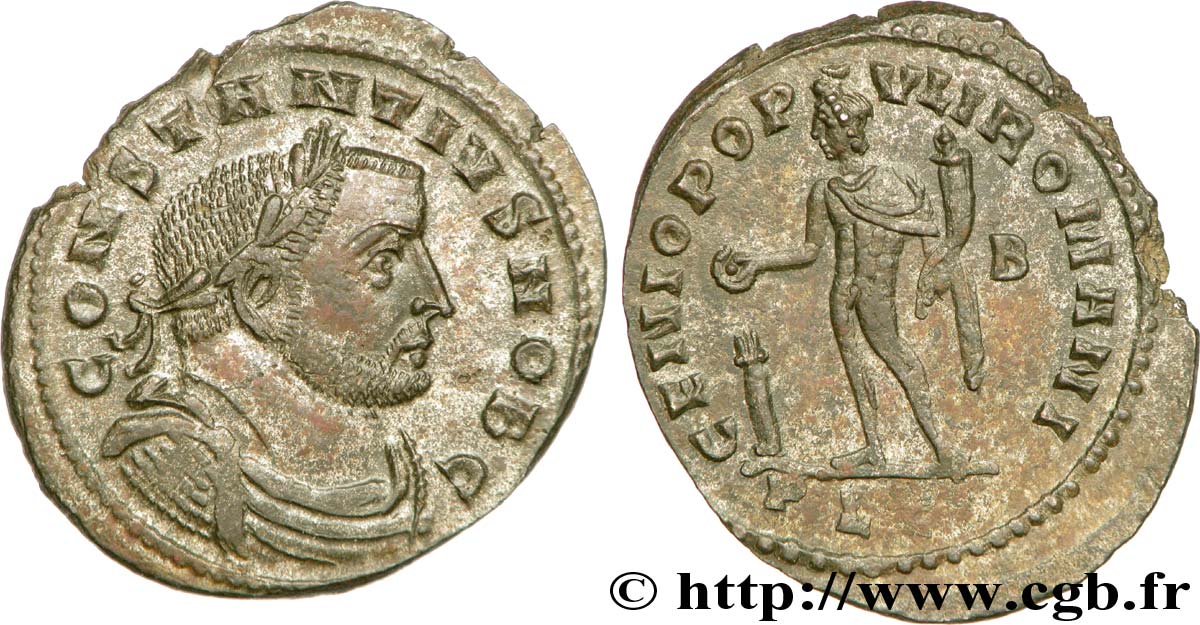 CONSTANTIUS I Follis ou nummus AU