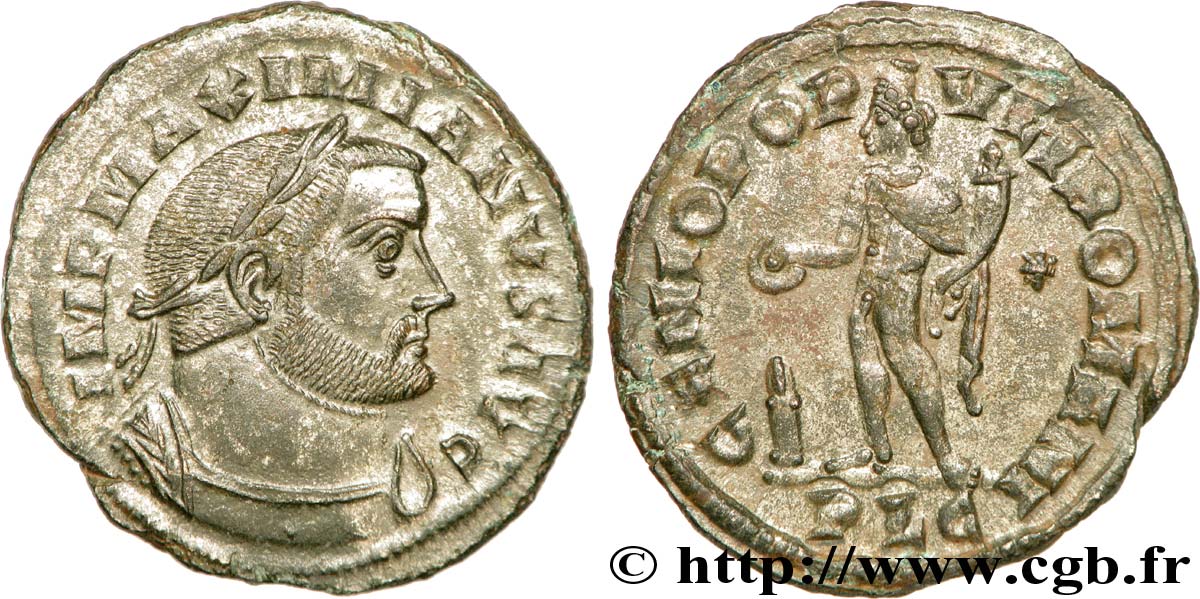MAXIMIEN HERCULE Follis ou nummus SPL/SUP