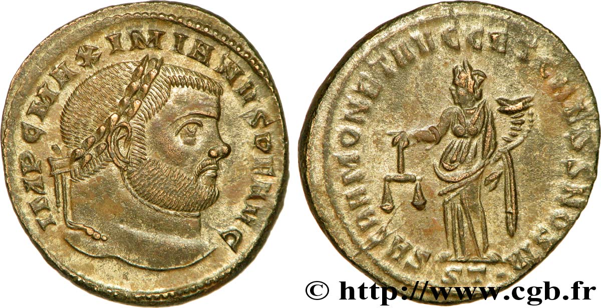 MAXIMIANUS HERCULIUS Follis ou nummus MS