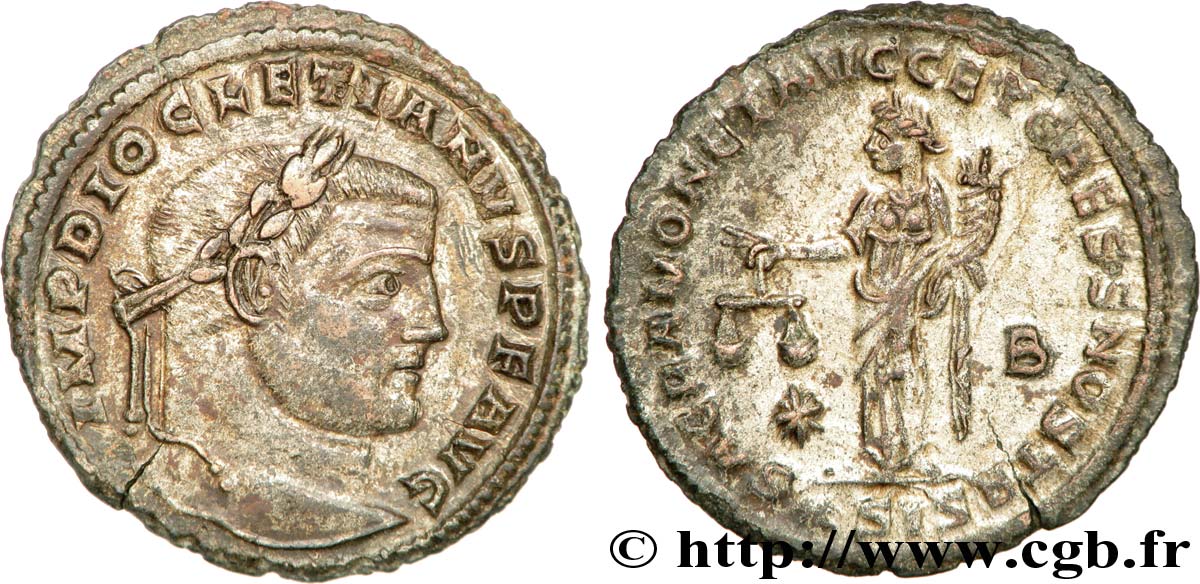 DIOCLECIANO Follis ou nummus EBC/SC