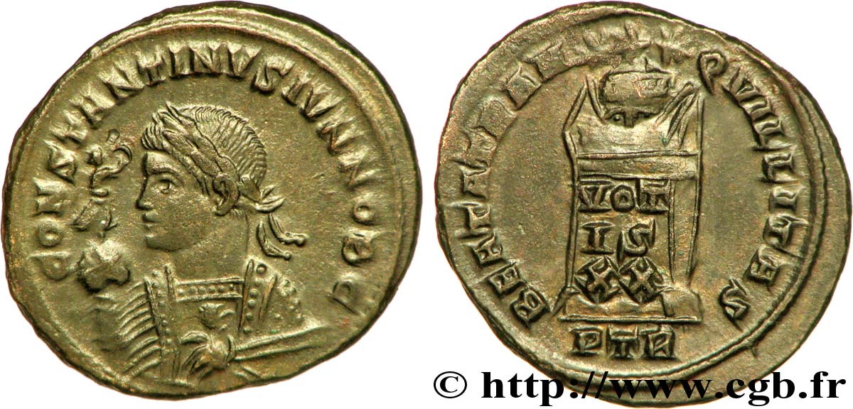 CONSTANTIN II Centenionalis ou nummus SUP