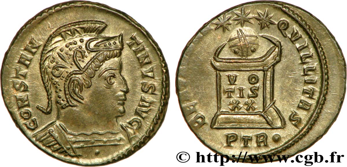 CONSTANTINO I EL MAGNO Centenionalis ou nummus FDC