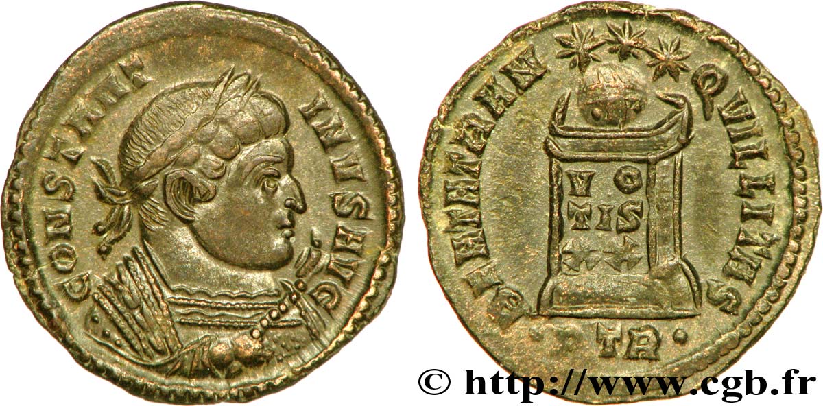 CONSTANTIN Ier LE GRAND Centenionalis ou nummus SUP