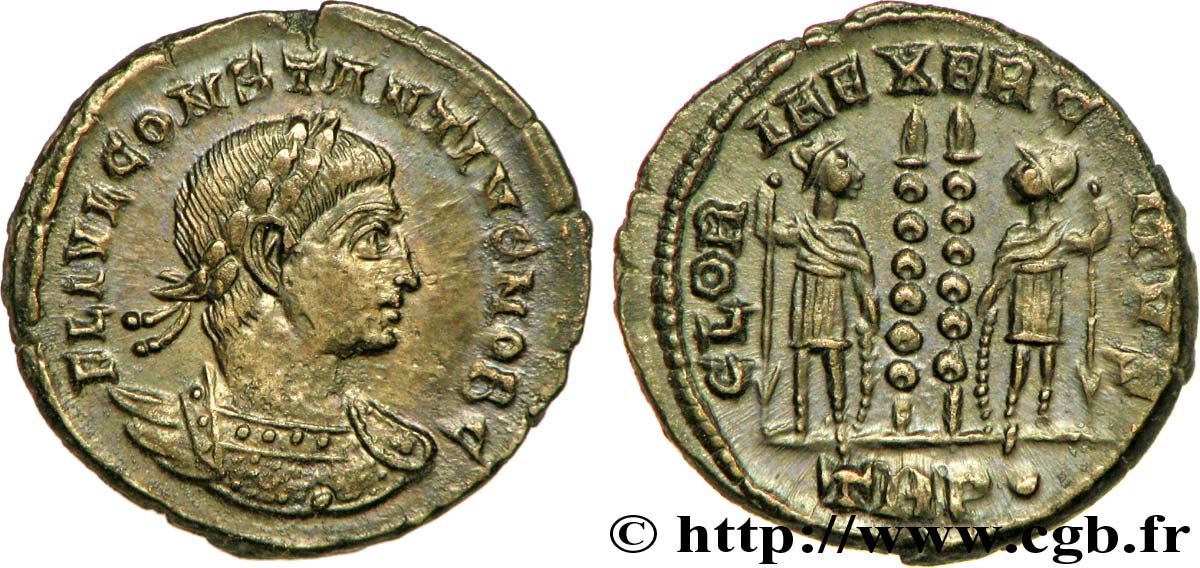 CONSTANTIUS II Centenionalis ou nummus MS