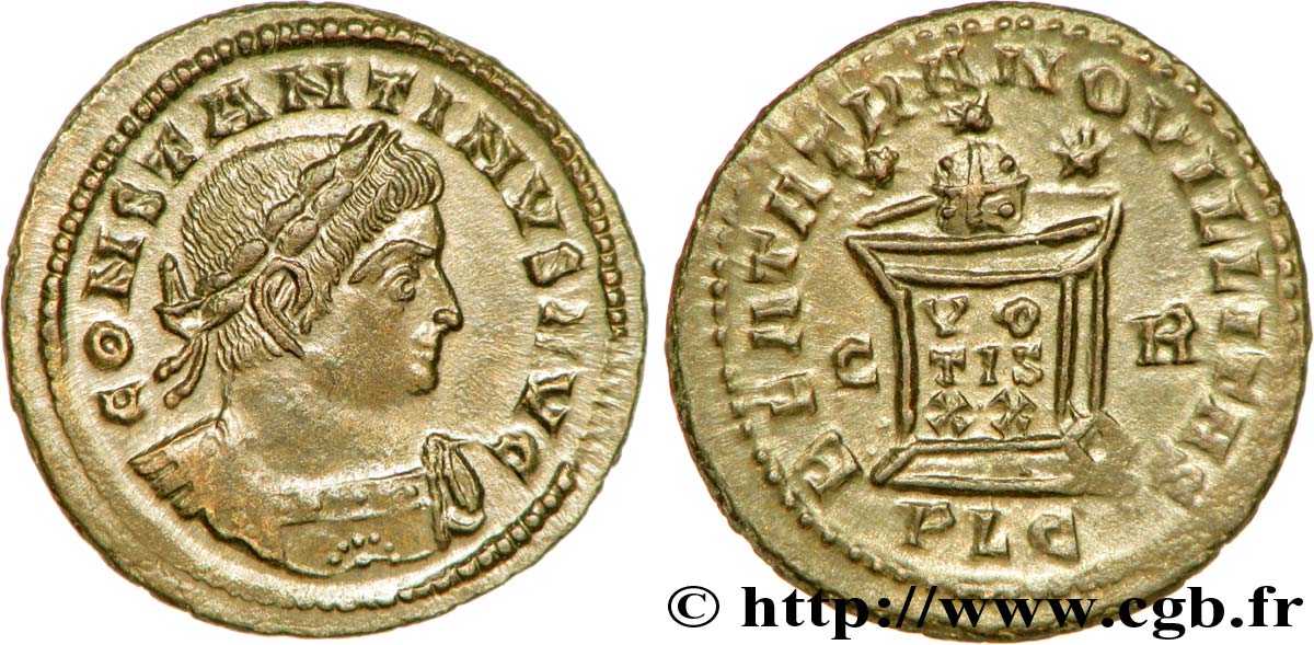 CONSTANTINE I THE GREAT Centenionalis ou nummus MS/MS