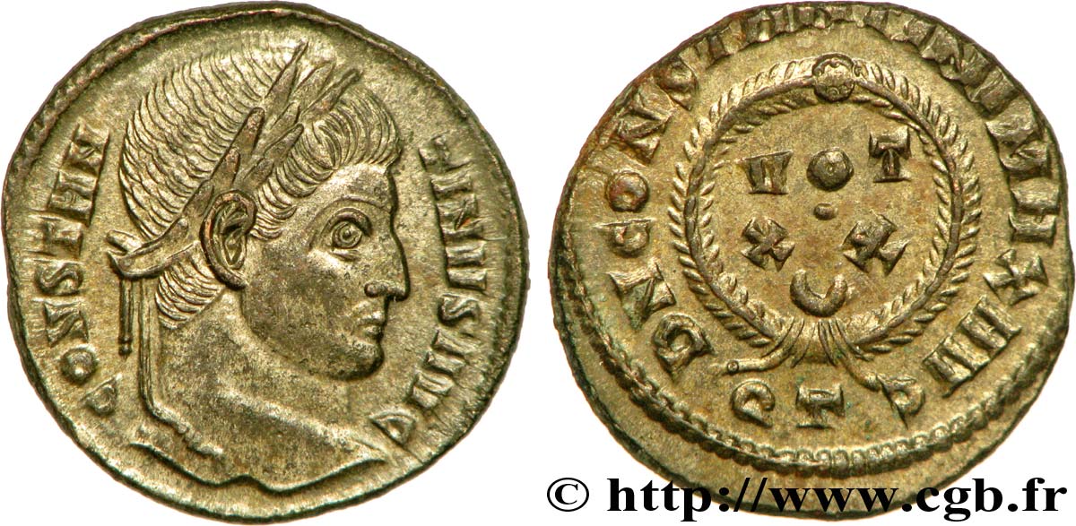 CONSTANTINUS I DER GROßE Centenionalis ou nummus ST