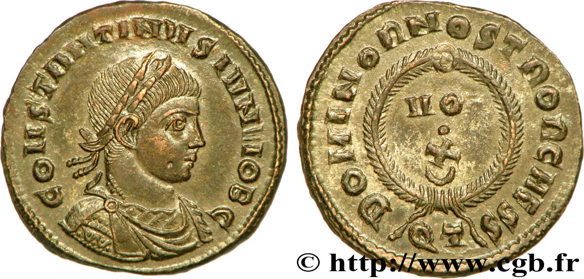 CONSTANTINE II Centenionalis ou nummus MS