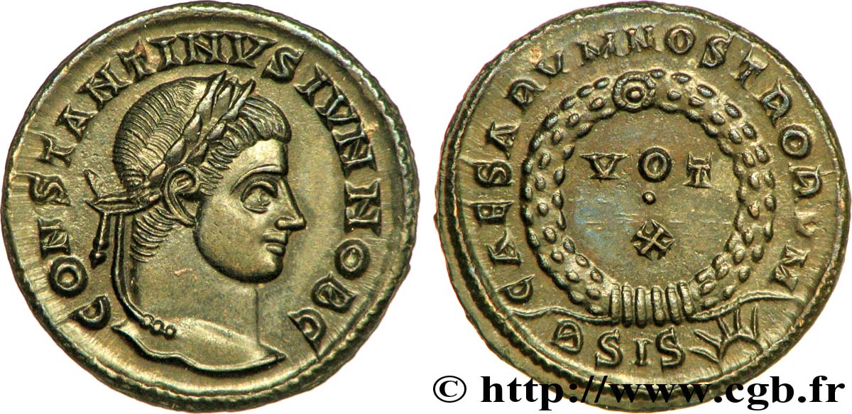 COSTANTINO II Centenionalis ou nummus MS