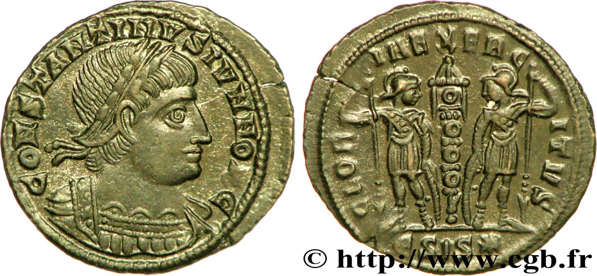 COSTANTINO II Centenionalis ou nummus MS