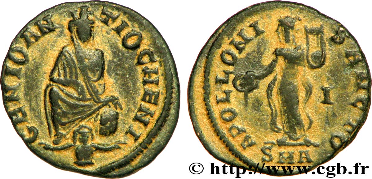 ANTIOCHIA Demi-follis ou demi-nummus SPL