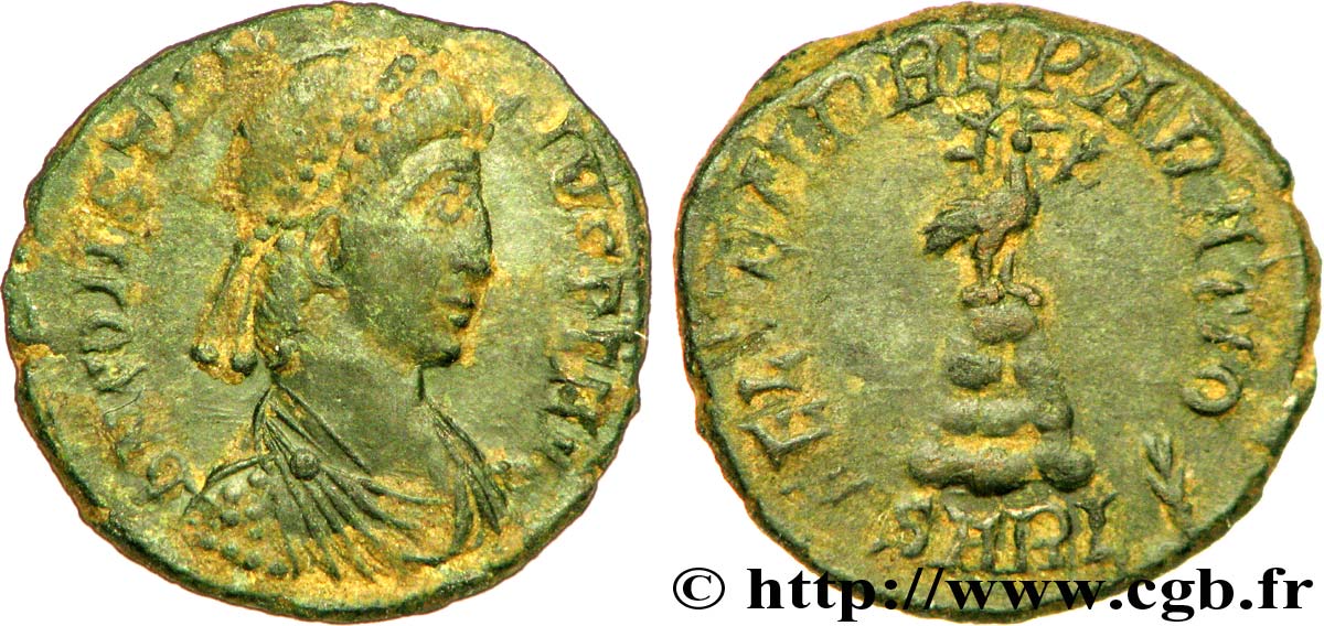 CONSTANTIUS II Demi-maiorina, (PB, Æ 3) AU