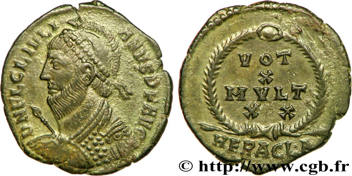 IULIANUS II DER PHILOSOPH Maiorina ou nummus, (PB, Æ 3) VZ