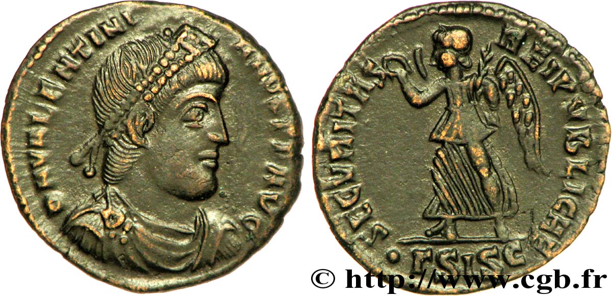 VALENTINIAN I Nummus, (PB, Æ 3) MS