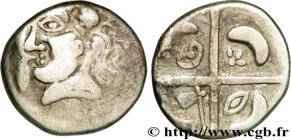 GALLIA - SUDOVESTE DELLA GALLIA LONGOSTALETES (Regione di Narbonne) Drachme “au style languedocien”, S. 294-295 XF