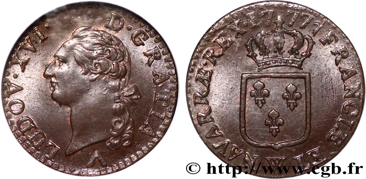 LOUIS XVI Sol dit  à l écu  1777 Lille FDC